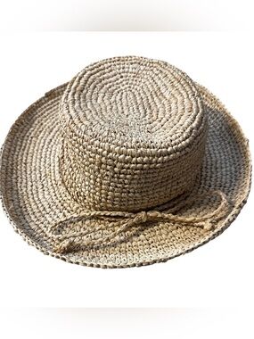Scala Woven Straw Sun Hat with Bow